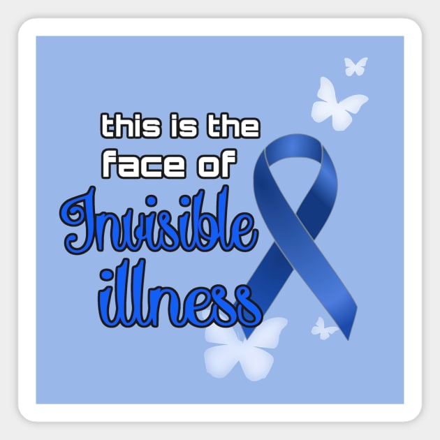 Blue Awareness Ribbon Magnet by AlondraHanley